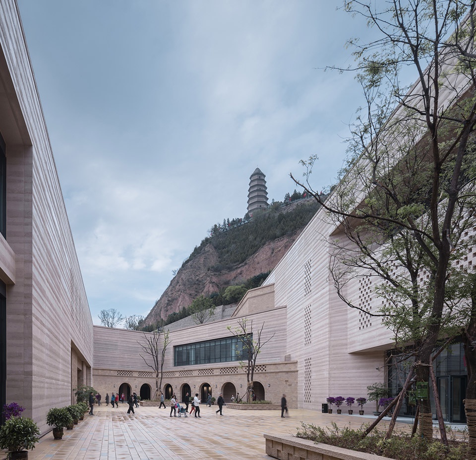 yanan baota mountain tourist centre china by architectural design research institute of tsinghua university co ltd
