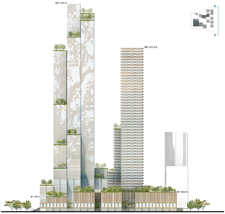 konka mixed use in shenzhen china by mecanoo