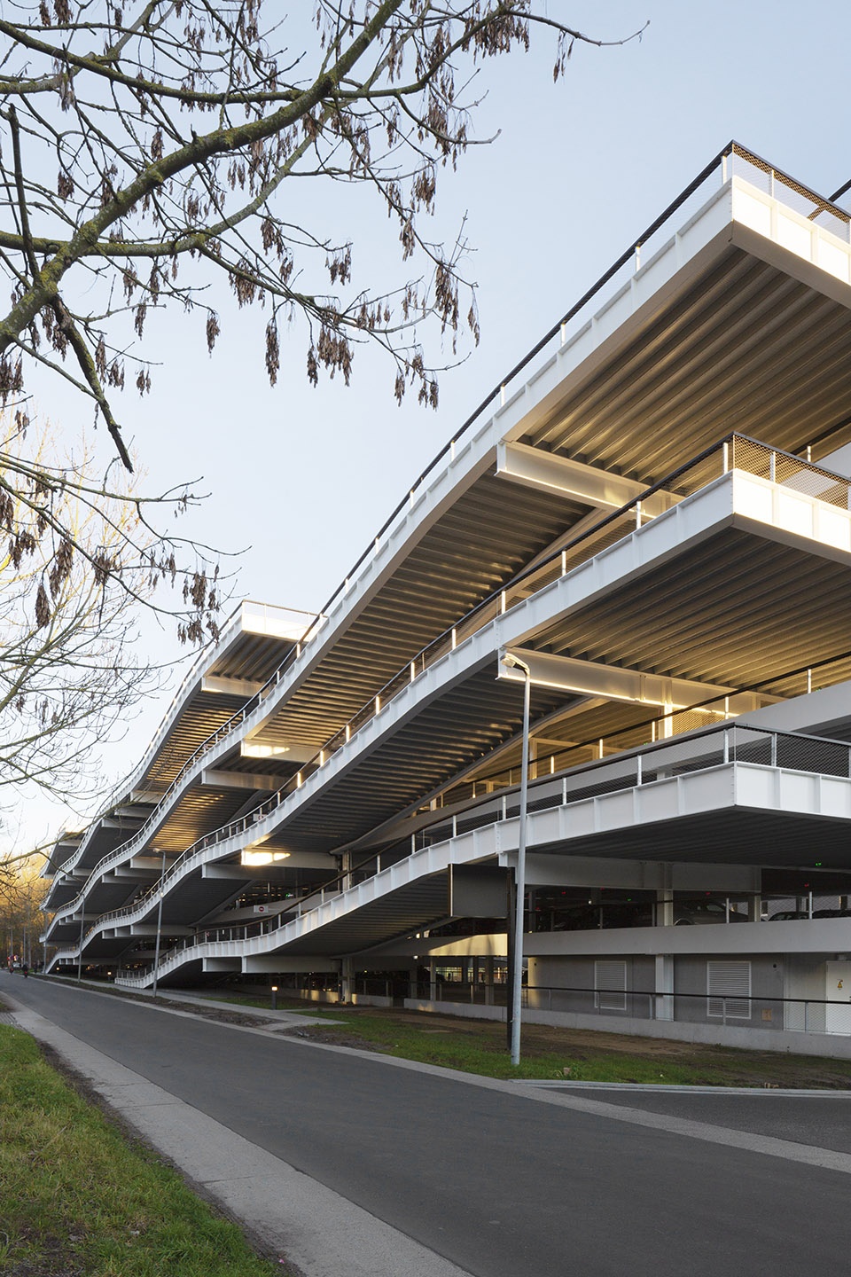 parking building imec kul leuven by stephane beel architects