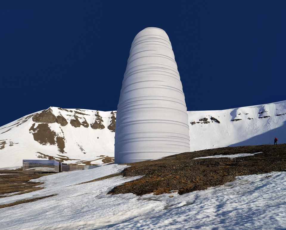 snohetta designs the arc a visitor center for arctic preservation storage in svalbard