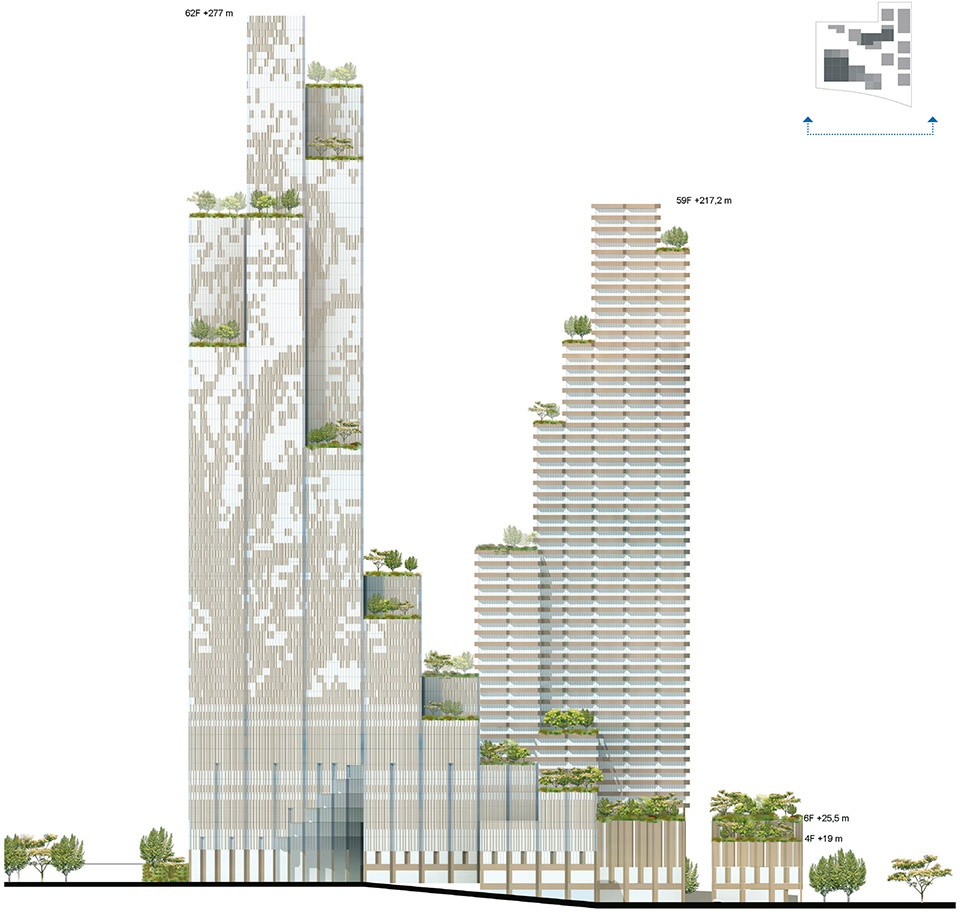 konka mixed use in shenzhen china by mecanoo