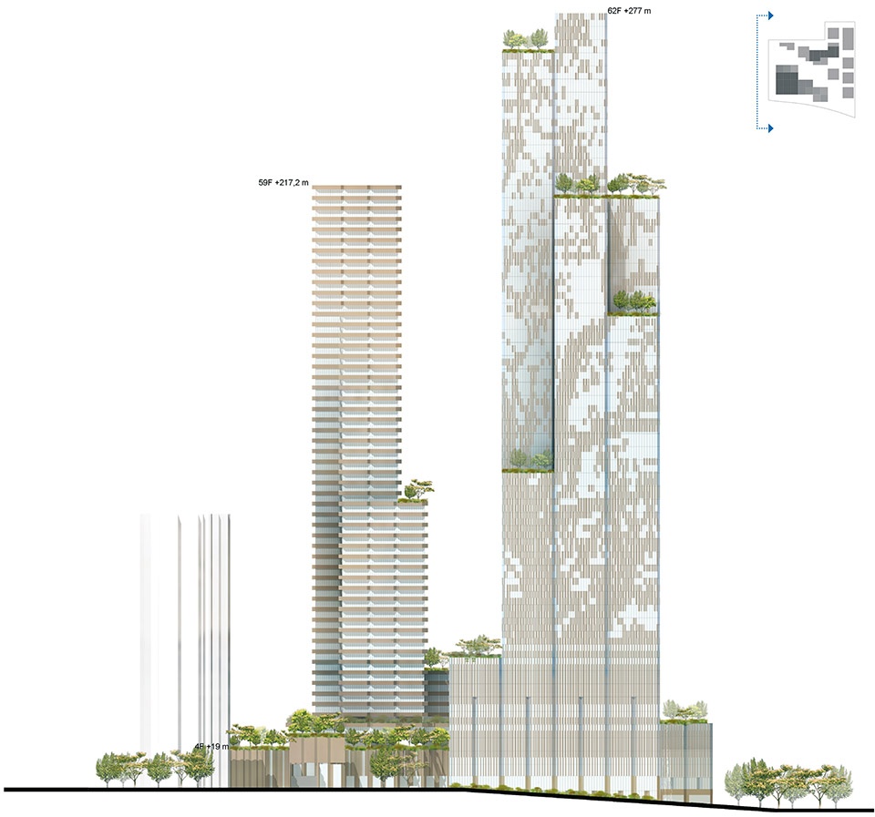 konka mixed use in shenzhen china by mecanoo