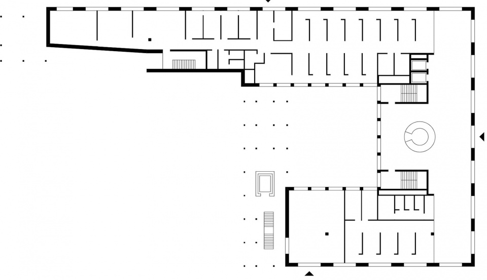 administration building with rooftop greenhouse at the altmarkt oberhausen by kuehn malvezzi