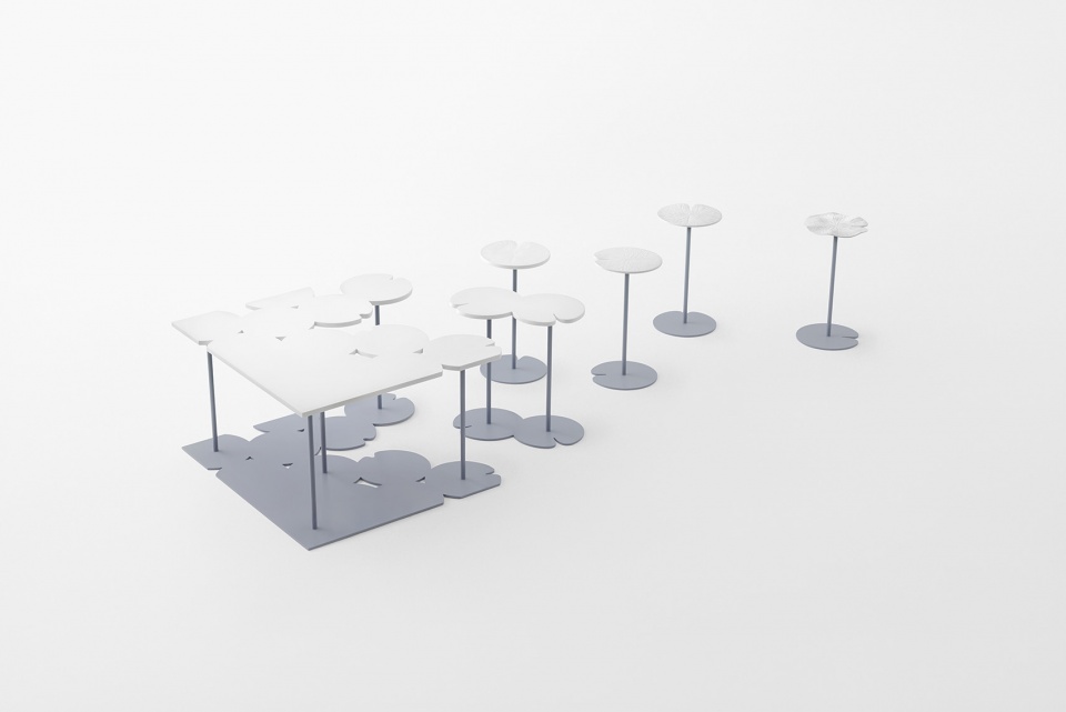 hasu and handle flower for sevres by nendo