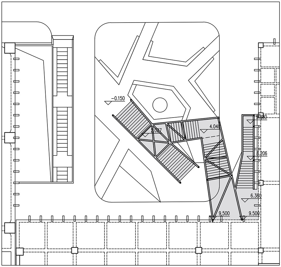 the wing stairway china by zhang bing atelier groundwork architecture