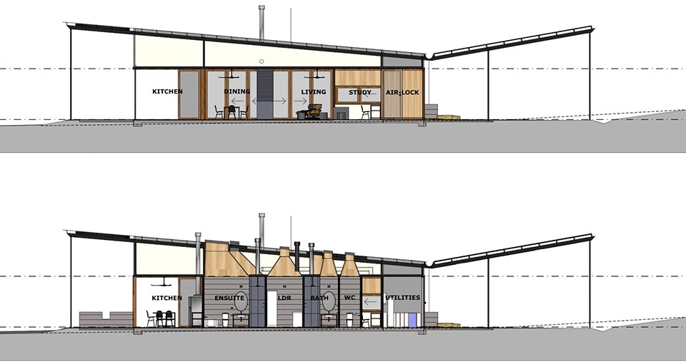 upside down akubra house by alexander symes architect