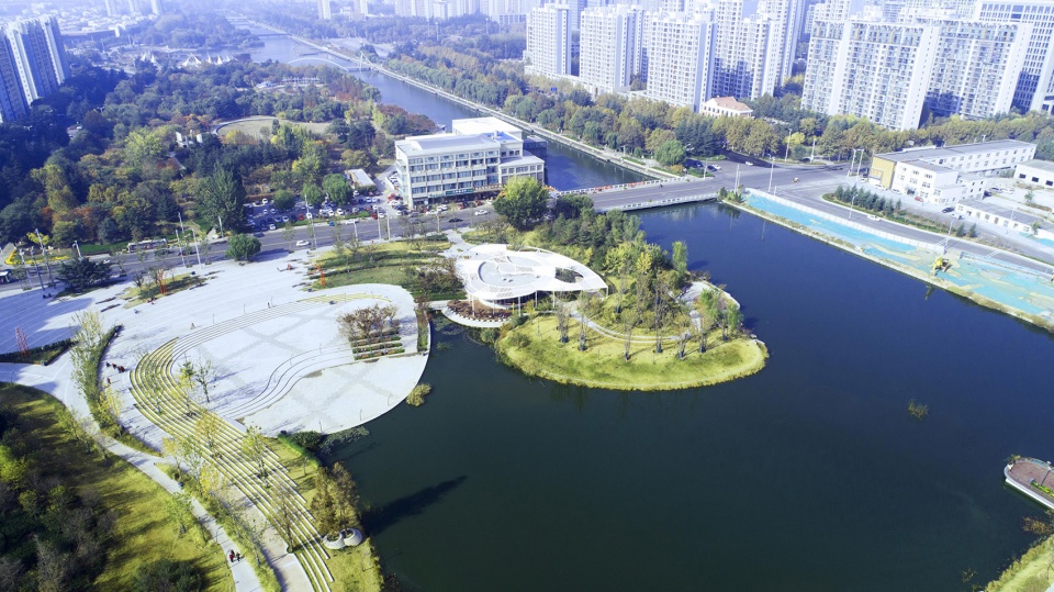 section 1 of the central business district of sanli river park in jiaozhou china by ldg