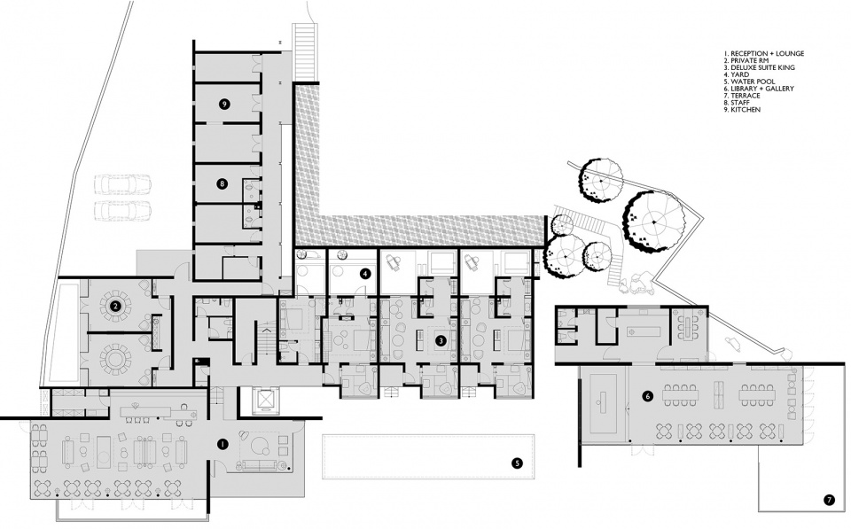 in between arts and humanities hotel by lew associates