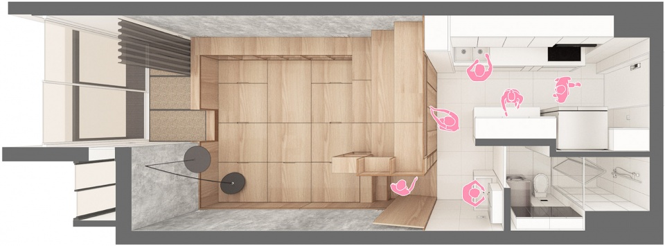 renovation design of a 40 square meter living space china by continuation studio 1