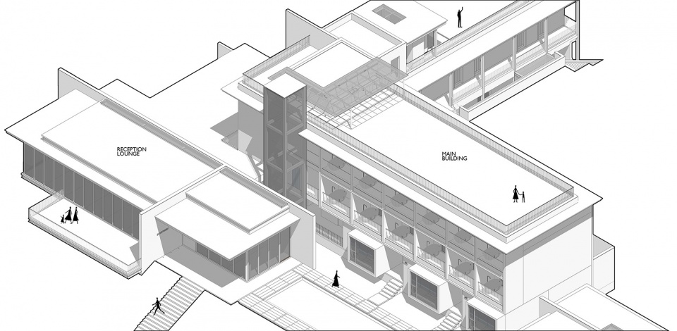 in between arts and humanities hotel by lew associates 1