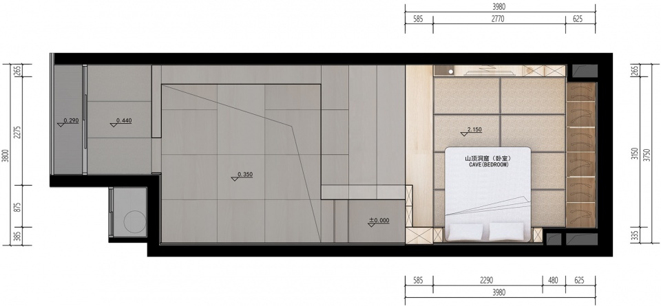 renovation design of a 40 square meter living space china by continuation studio