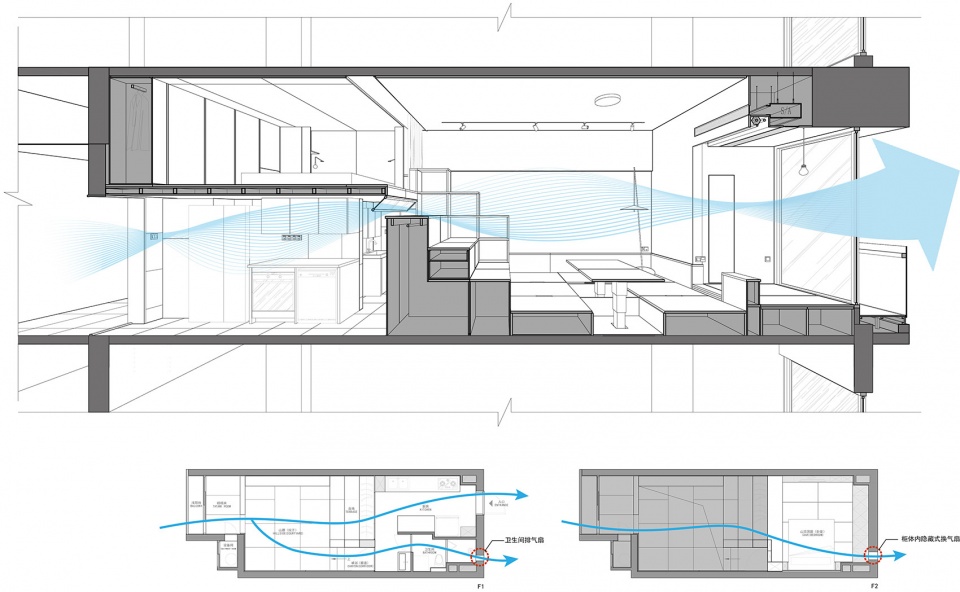 renovation design of a 40 square meter living space china by continuation studio
