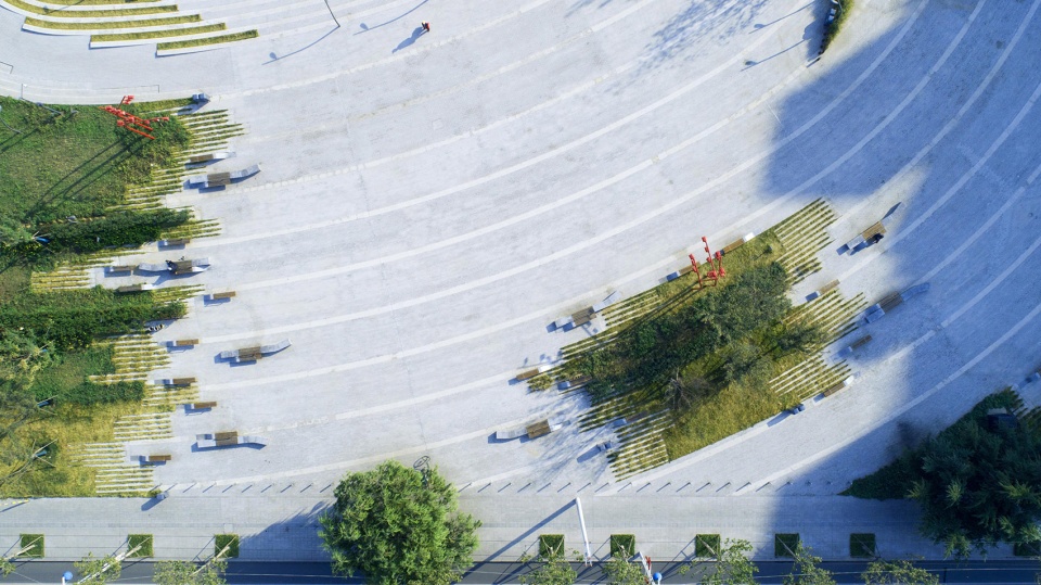 section 1 of the central business district of sanli river park in jiaozhou china by ldg