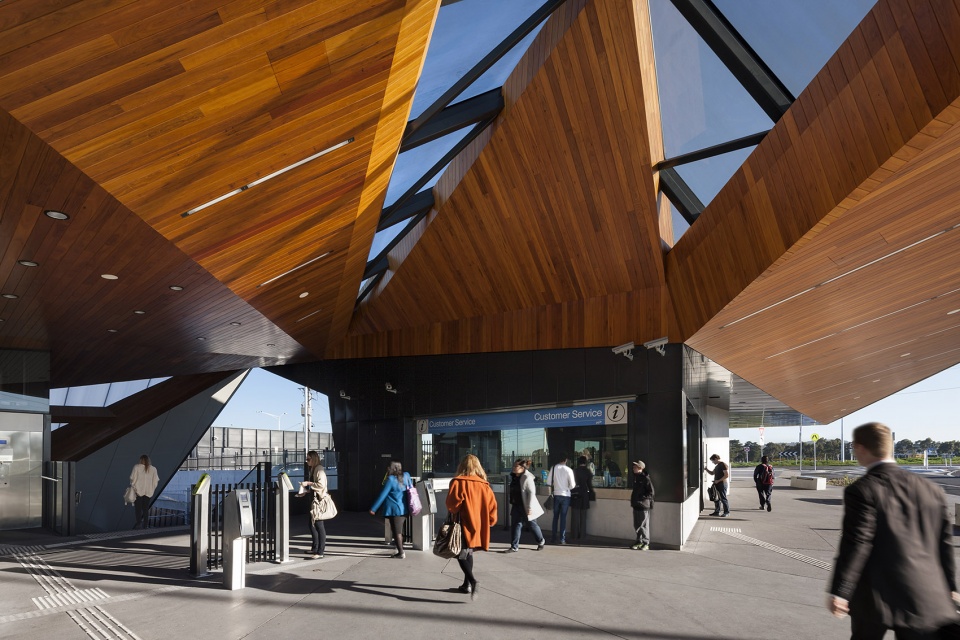 south morang rail extension by cox architecture