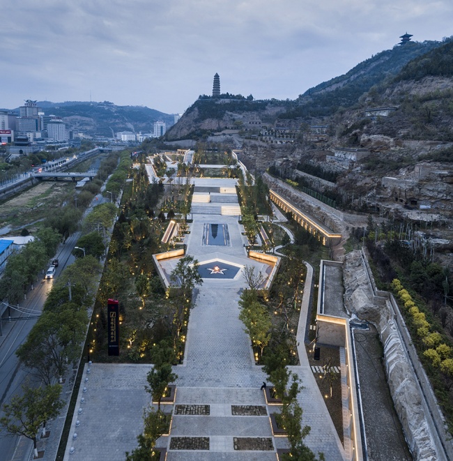 yanan baota mountain tourist centre china by architectural design research institute of tsinghua university co ltd