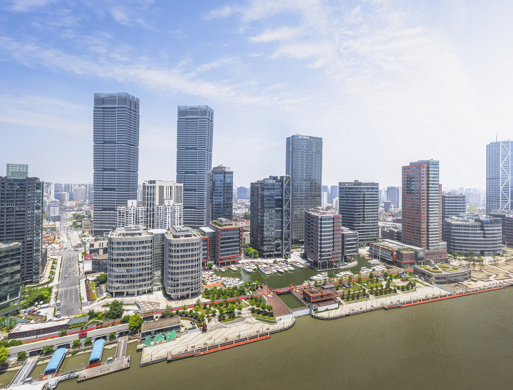 Shanghai north bund riverside mountain block landscape, China by OFFICE ...