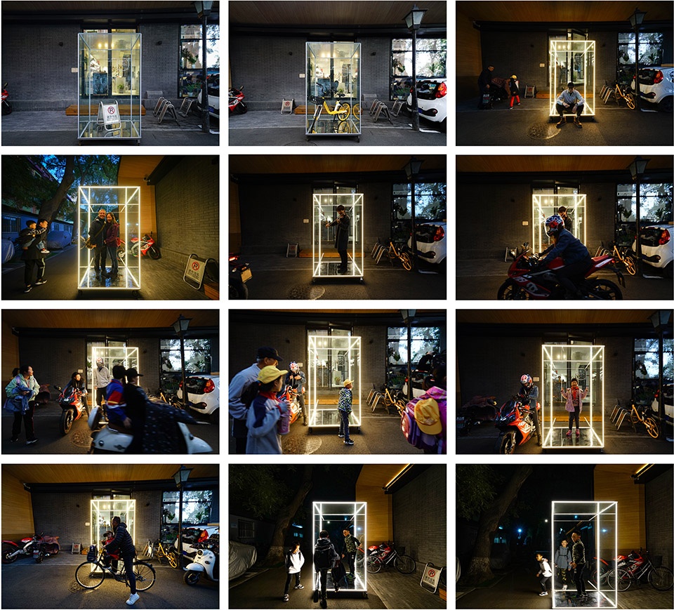 transparent hutong installation china by daga architects