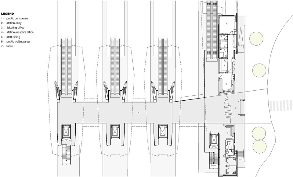 north melbourne railway station by cox architecture