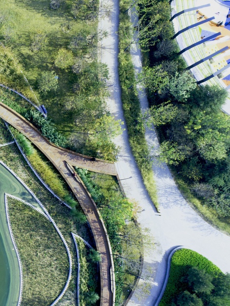 section 1 of the central business district of sanli river park in jiaozhou china by ldg