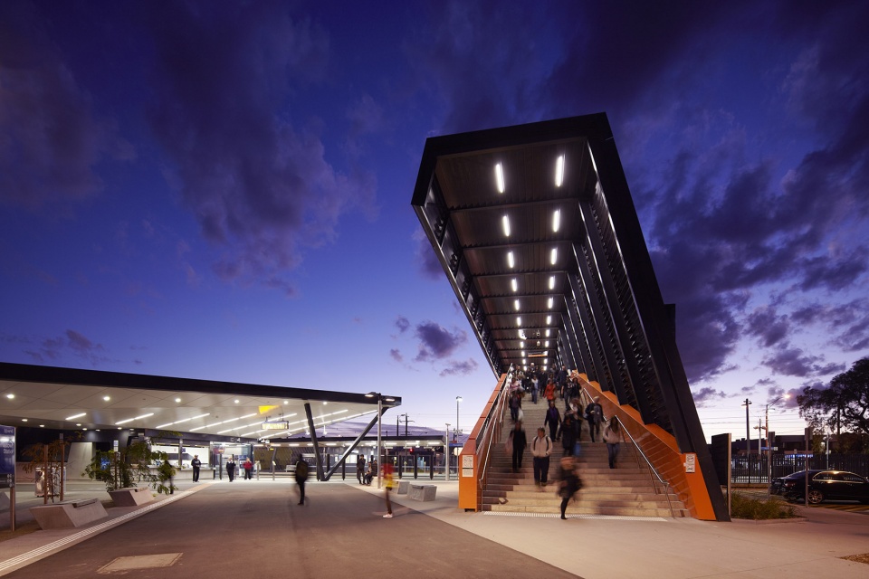 south morang rail extension by cox architecture