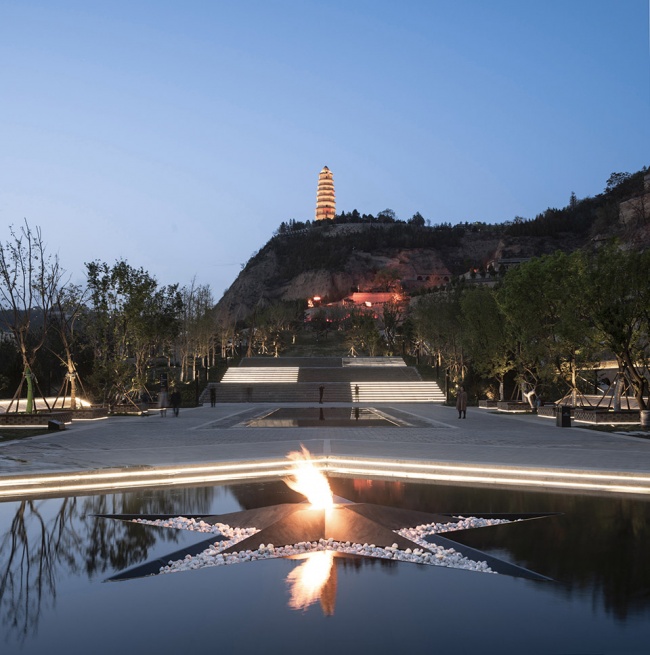 yanan baota mountain tourist centre china by architectural design research institute of tsinghua university co ltd