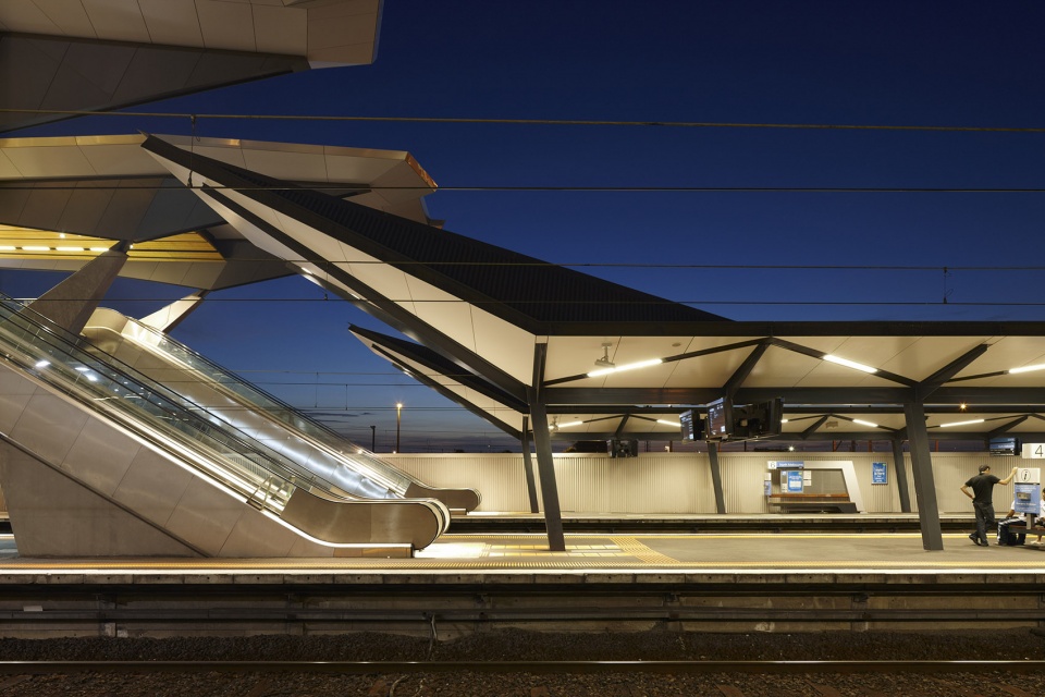 north melbourne railway station by cox architecture