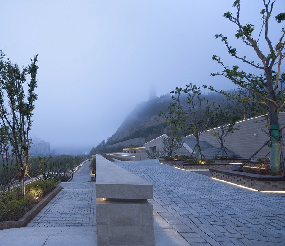 yanan baota mountain tourist centre china by architectural design research institute of tsinghua university co ltd