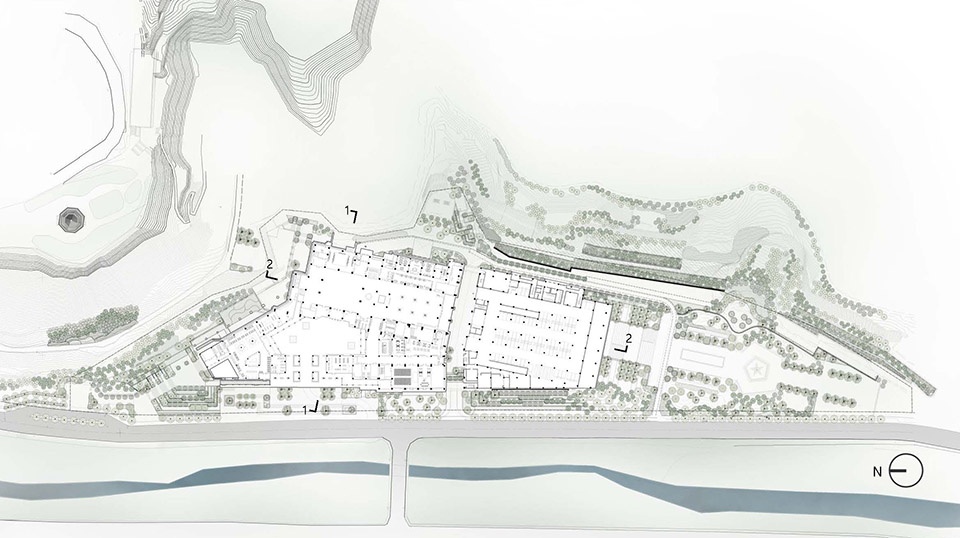 yanan baota mountain tourist centre china by architectural design research institute of tsinghua university co ltd