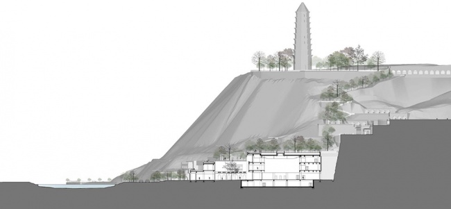 yanan baota mountain tourist centre china by architectural design research institute of tsinghua university co ltd