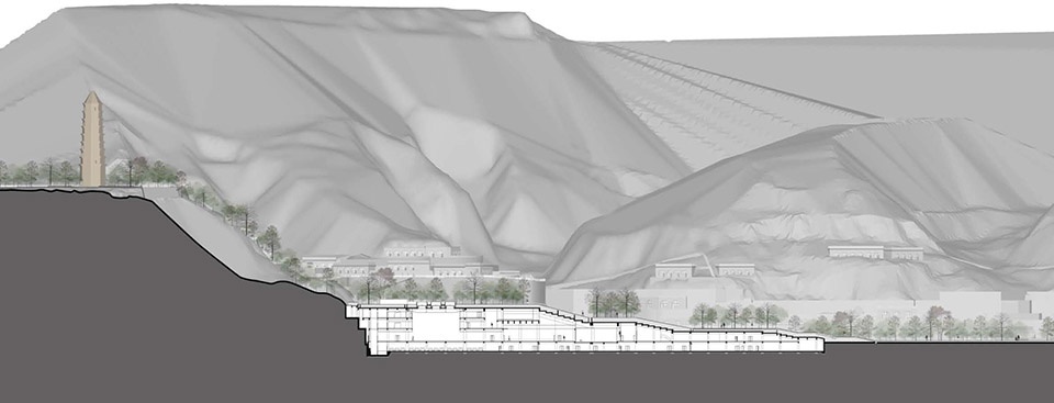 yanan baota mountain tourist centre china by architectural design research institute of tsinghua university co ltd
