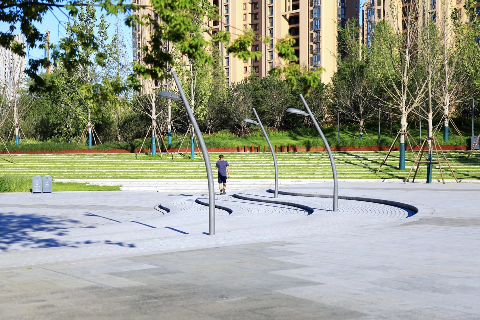 section 1 of the central business district of sanli river park in jiaozhou china by ldg
