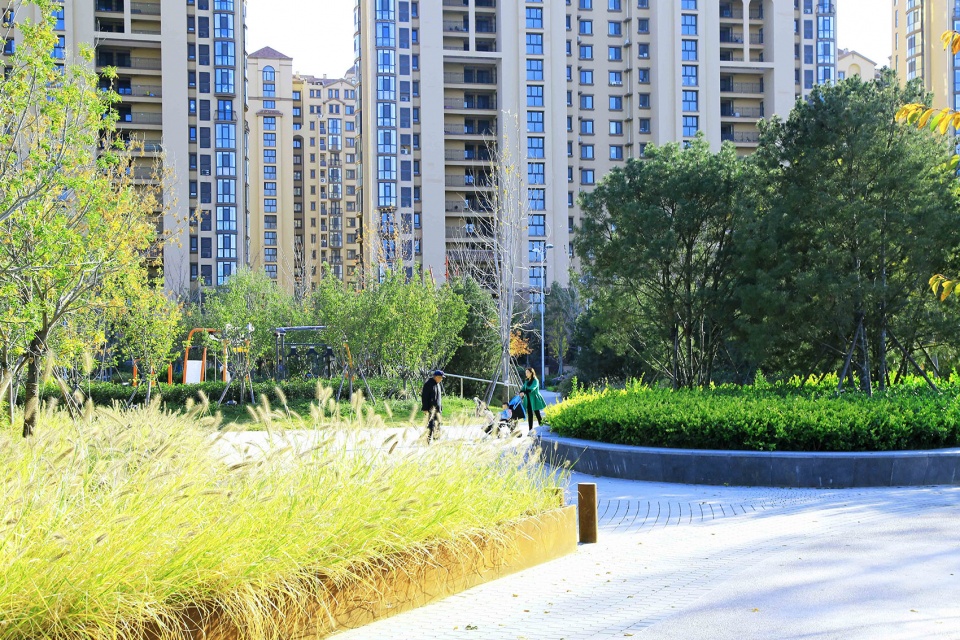 section 1 of the central business district of sanli river park in jiaozhou china by ldg