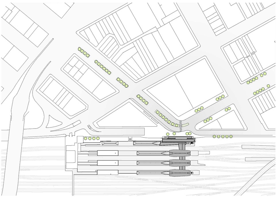 north melbourne railway station by cox architecture