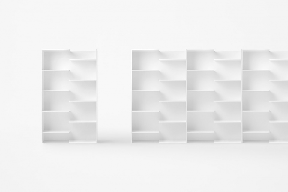 newly collection of shelving units step by nendo