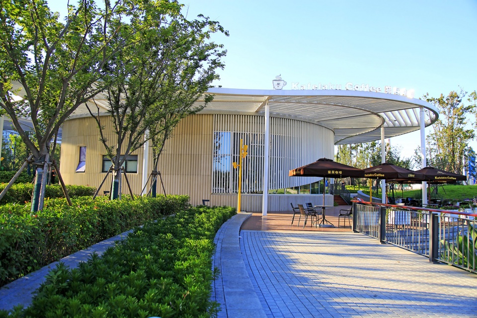 section 1 of the central business district of sanli river park in jiaozhou china by ldg