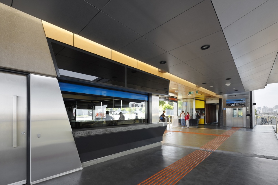 north melbourne railway station by cox architecture