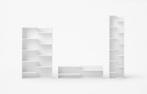 “阶梯”系列书架 / nendo