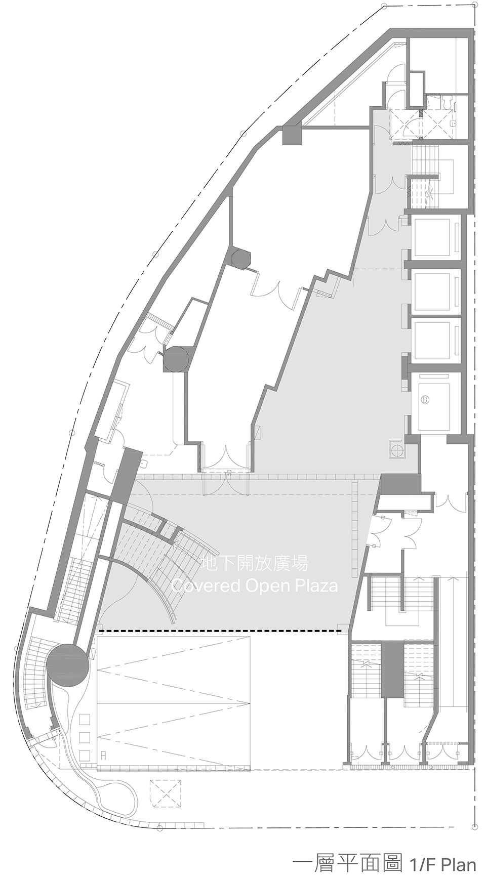 Rocco Design Architects – Wesleyan House – Floor Plan – 1F