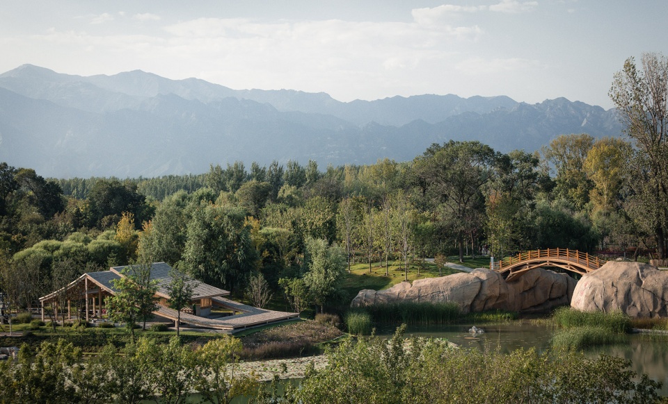 water front graceful pavilion in international horticultural exhibition 2019 of beijing china by ywa landscape architecture beijing insti...