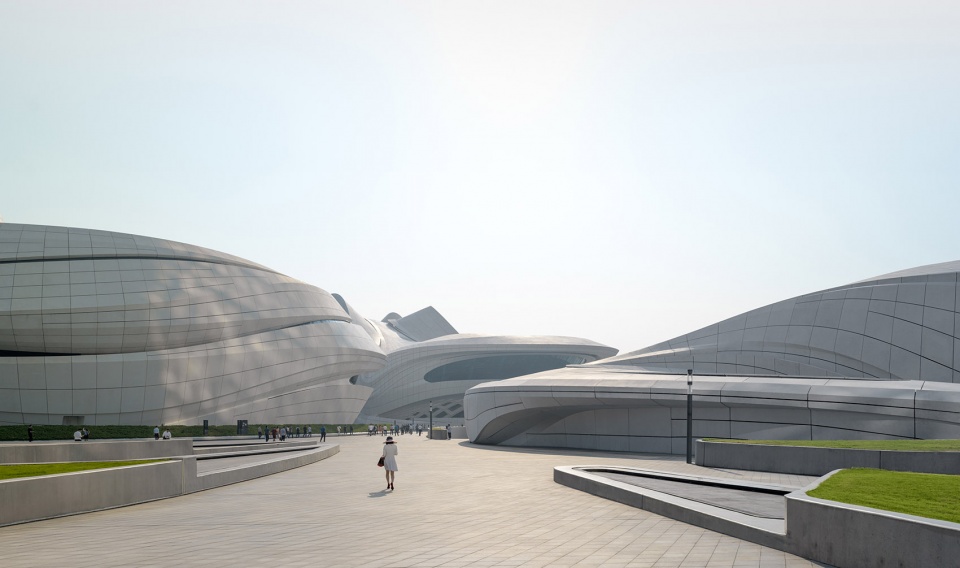 changsha meixihu international culture arts centre by zaha hadid architects