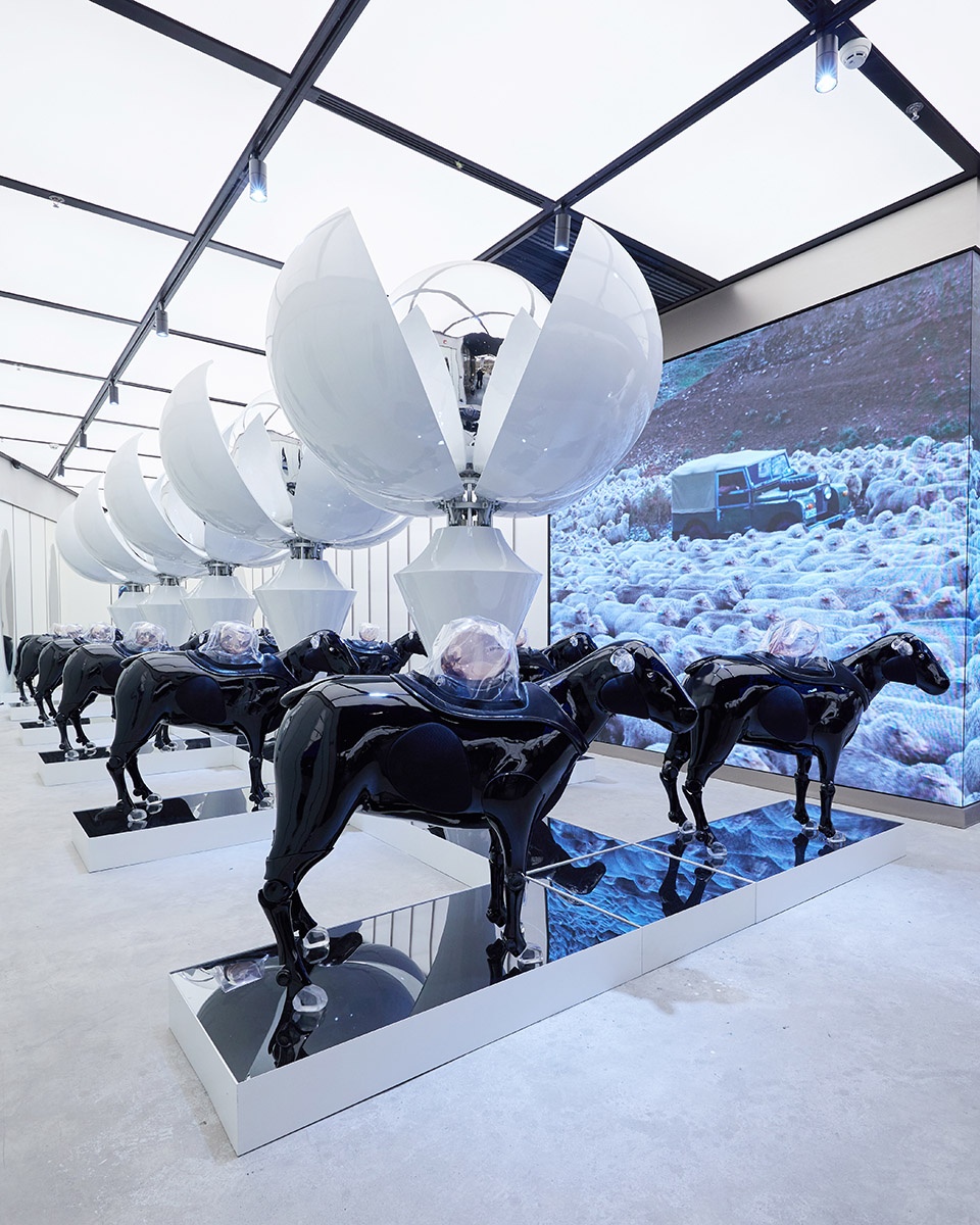 gentle monster introduces the digital analog future to skp s beijing