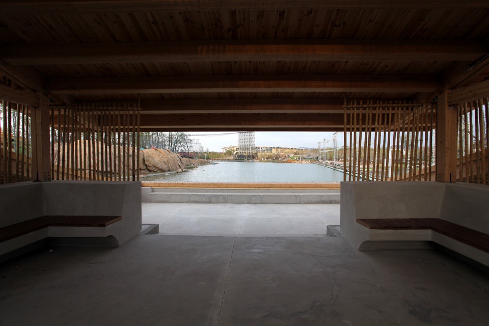 water front graceful pavilion in international horticultural exhibition 2019 of beijing china by ywa landscape architecture beijing insti...