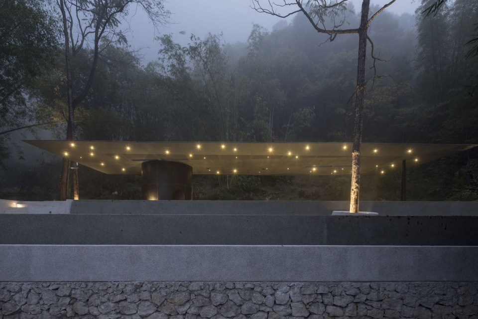 pavilion for yoga and pool in xy yunlu hotel china by atelier liu yuyang architects