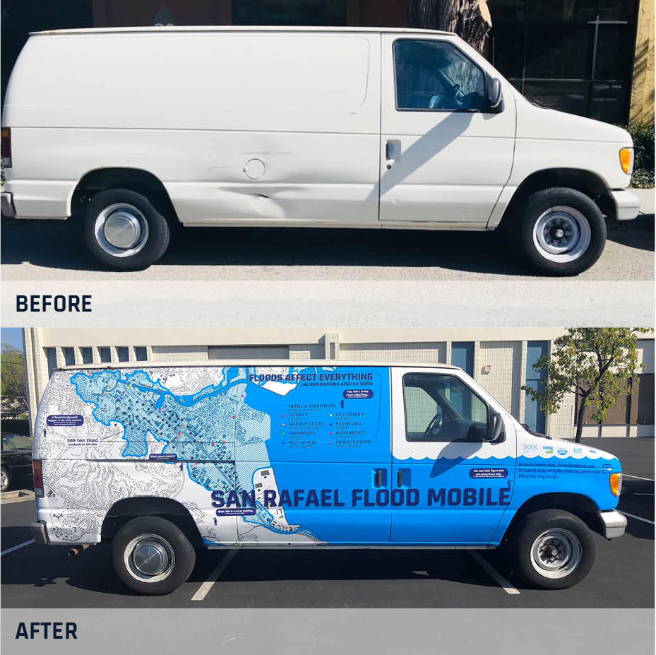 2019 asla communications award of excellence the flomo a mobile messenger for sea level rise by bionic