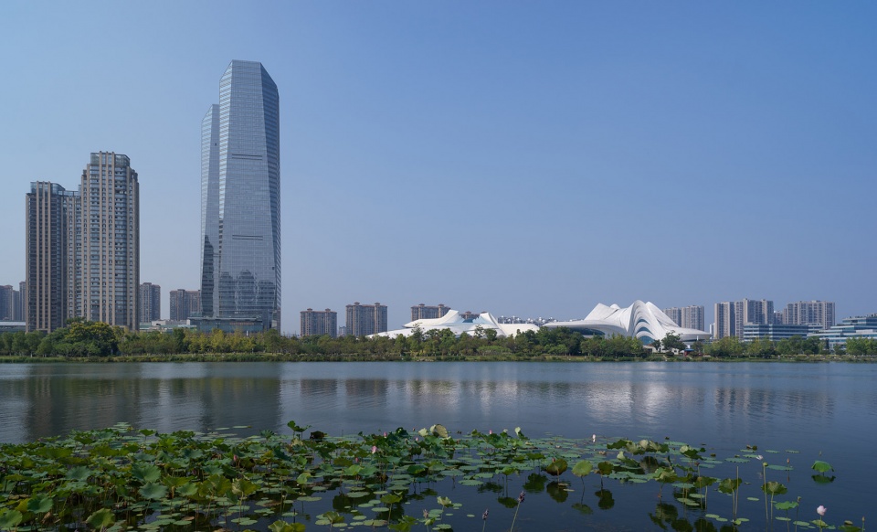 changsha meixihu international culture arts centre by zaha hadid architects
