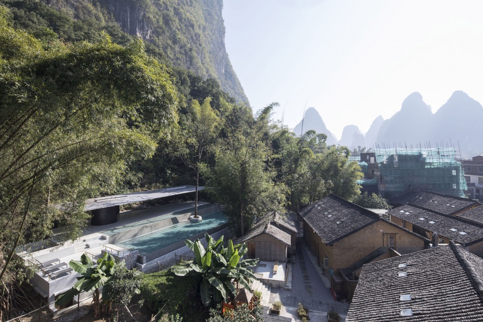 pavilion for yoga and pool in xy yunlu hotel china by atelier liu yuyang architects