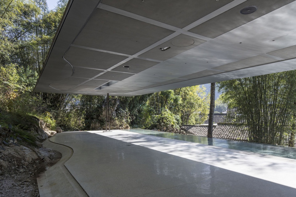 pavilion for yoga and pool in xy yunlu hotel china by atelier liu yuyang architects