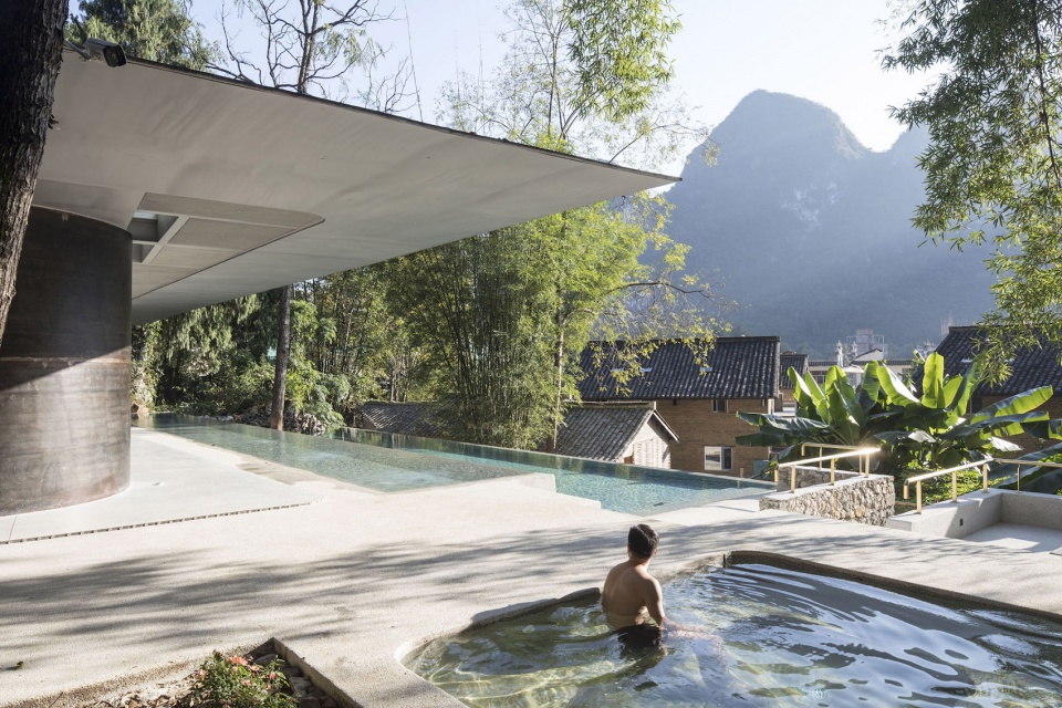 pavilion for yoga and pool in xy yunlu hotel china by atelier liu yuyang architects