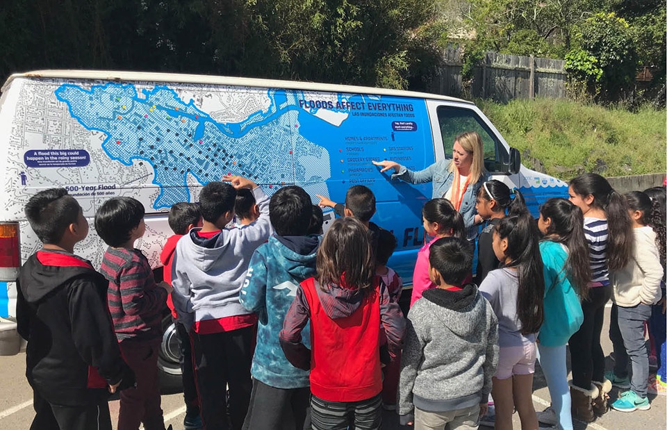 2019 asla communications award of excellence the flomo a mobile messenger for sea level rise by bionic