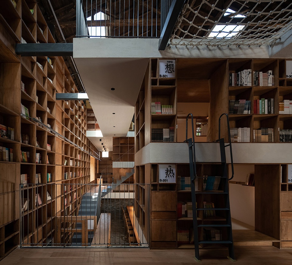 capsule hotel and bookstore in village qinglongwu china by atelier taoc